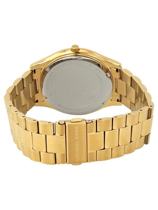 NWT Michael Kors Slim Runway Black Dial Men\'s Watch